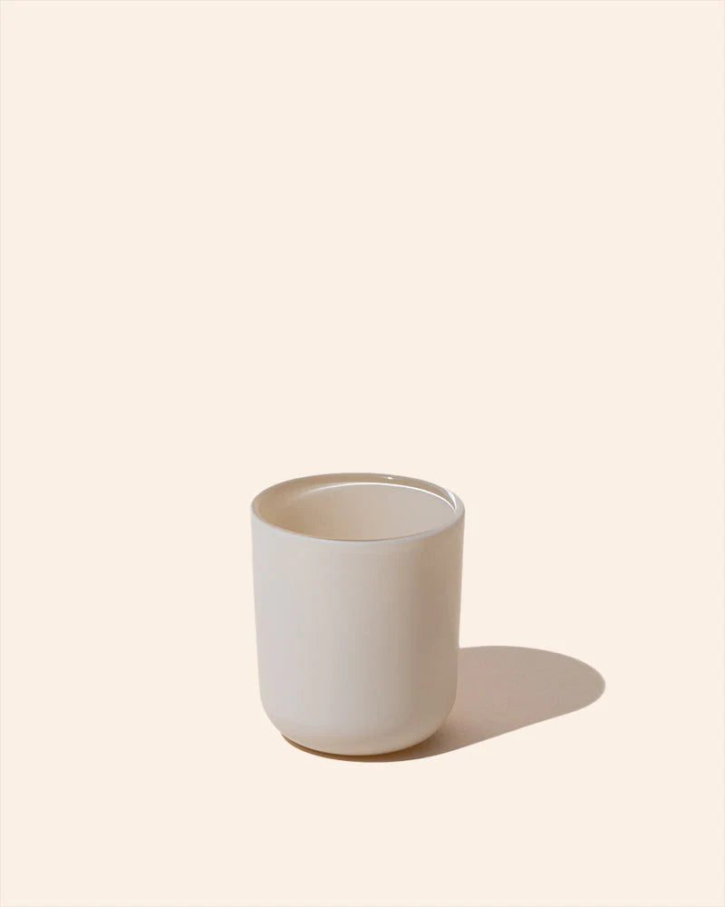 2.5oz aura® candle vessel, matte cream