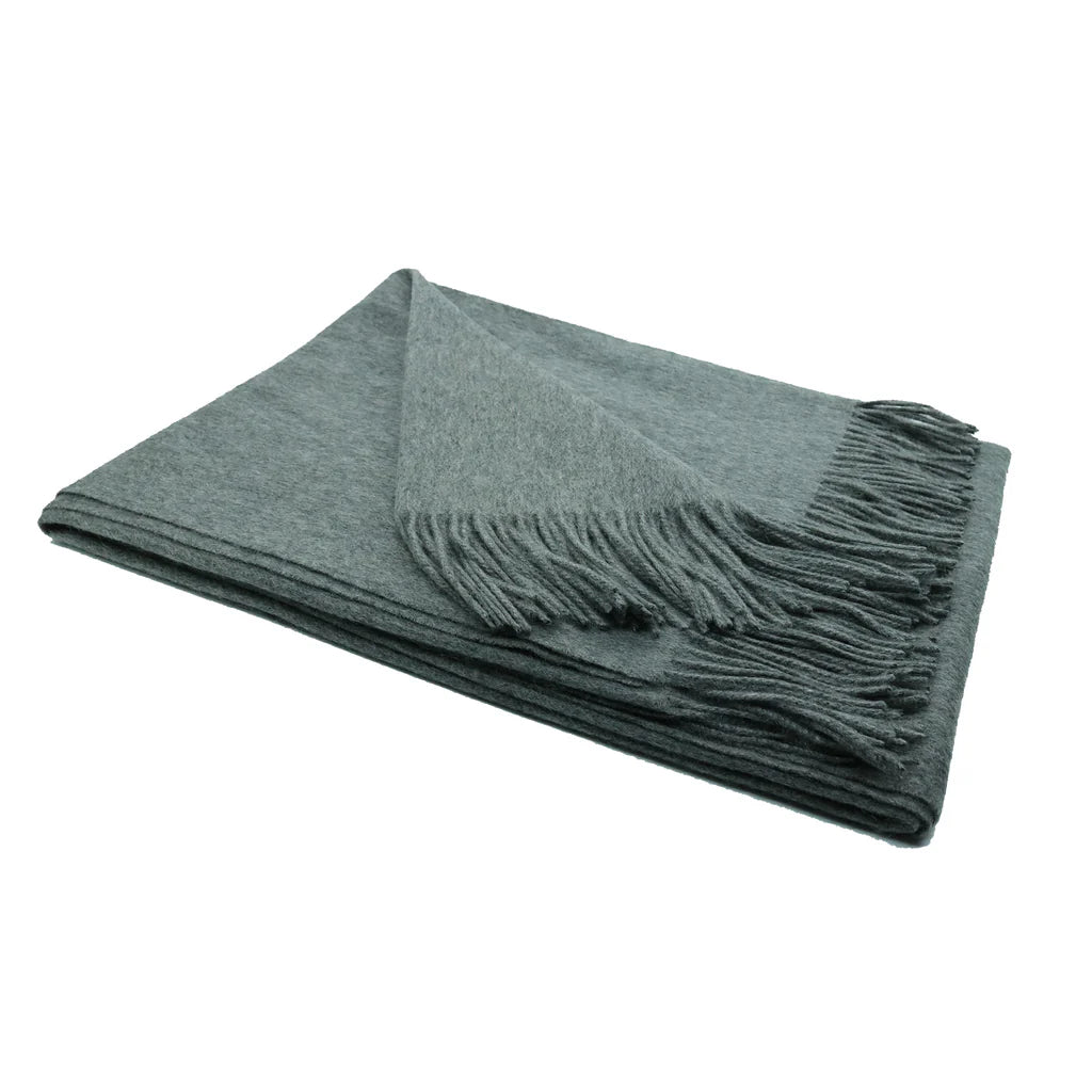 Portolano Grey Cashmere Throw