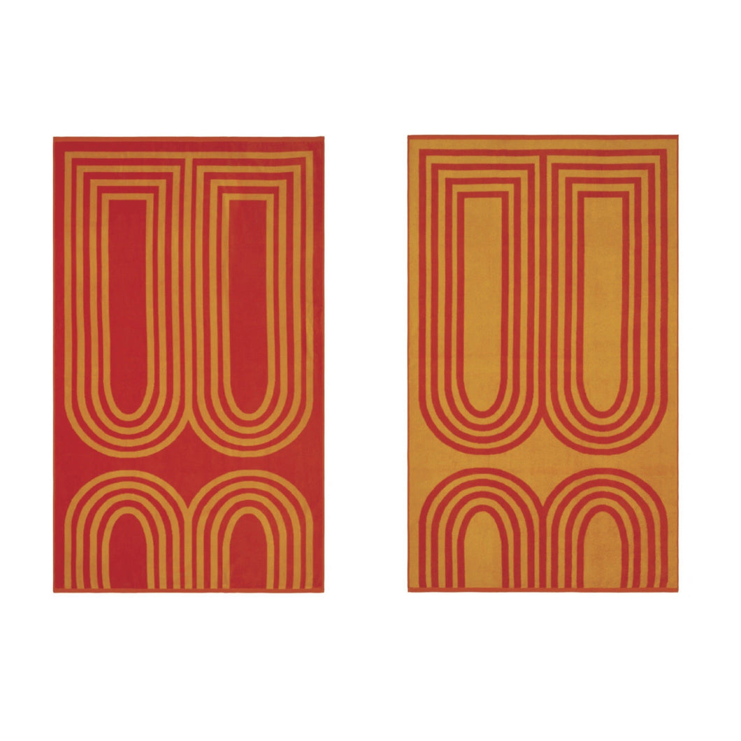 Lateral Objects, Orange/Yellow Beach Towel