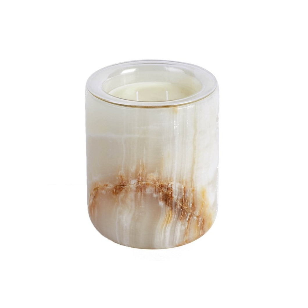 Luxuriate, Natural Onyx Candle Holder