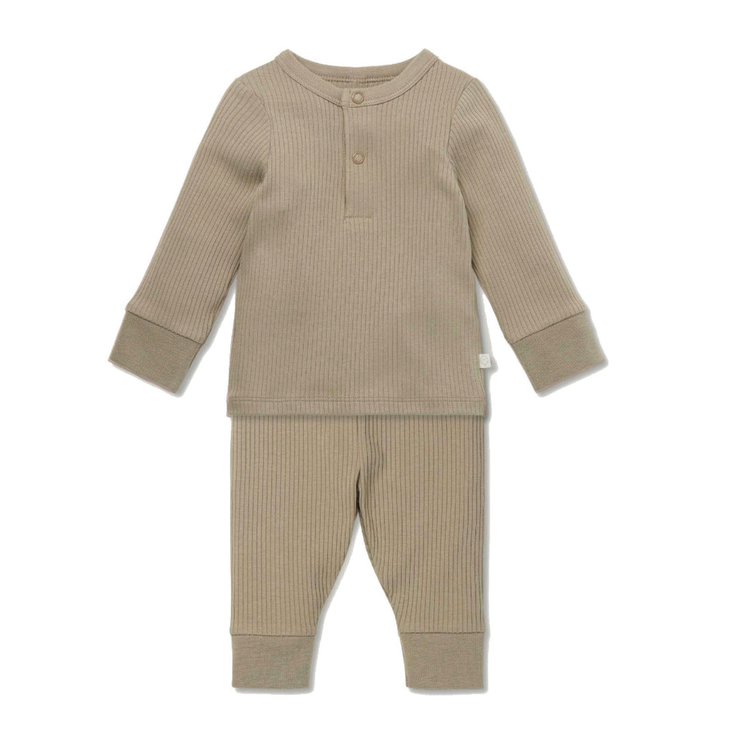 MORI, Biscuit Ribbed Pajamas