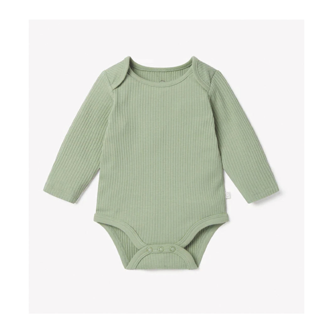 MORI, Frill Collar Bodysuit, Sage