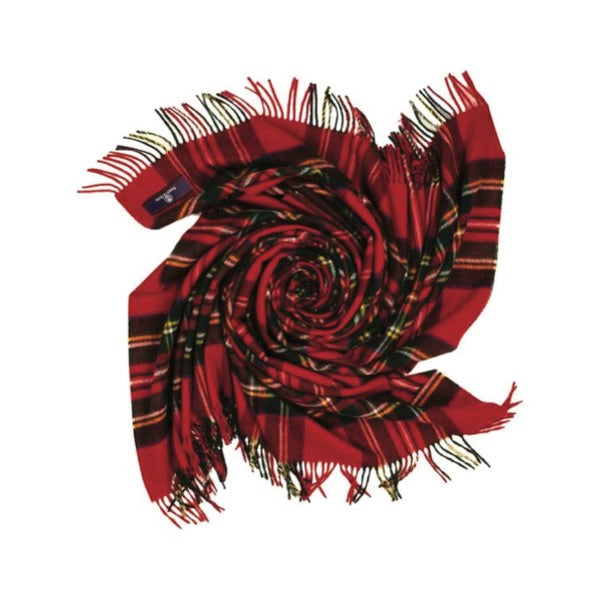 Red Plaid Scottish Throw